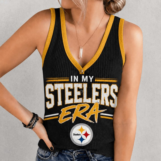 PS x NFL Women V-Neck Ribbed Tank Top Premium Personalized Gift For Fan 250626