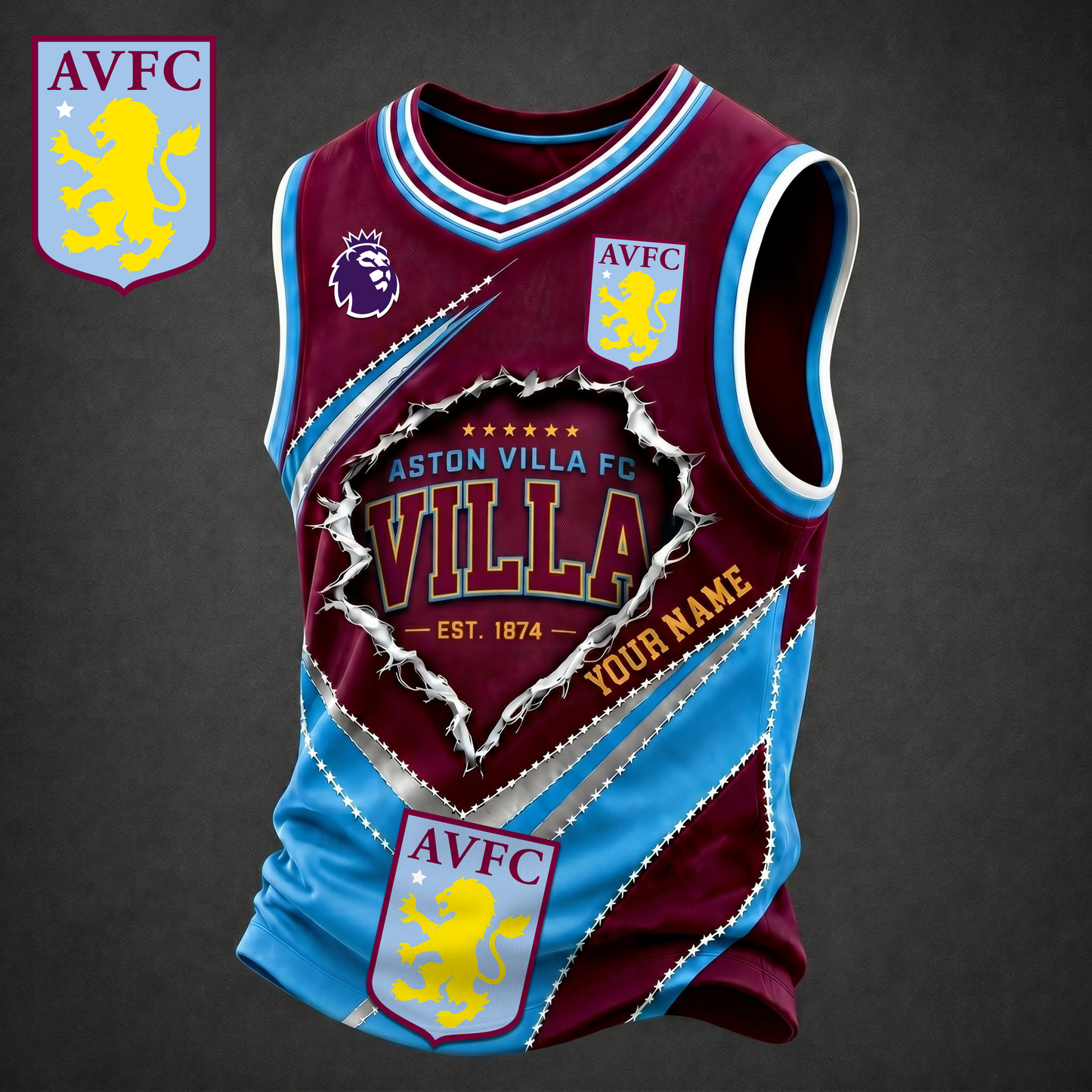 Premium EPL X AV Game Day V-neck Tank Top Shirt FOR SUMMER HOLIDAY NDT VHM 050626