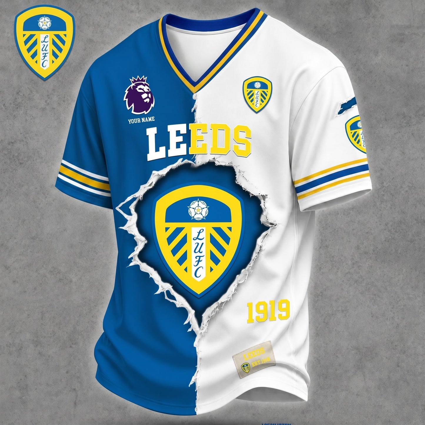 Premium EPL X LEED Game Day Streetwear V-neck Shirt NDT VHM 040626