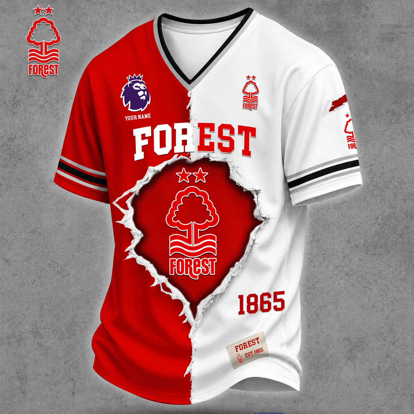 Premium EPL X NF Game Day Streetwear V-neck Shirt NDT VHM 040626
