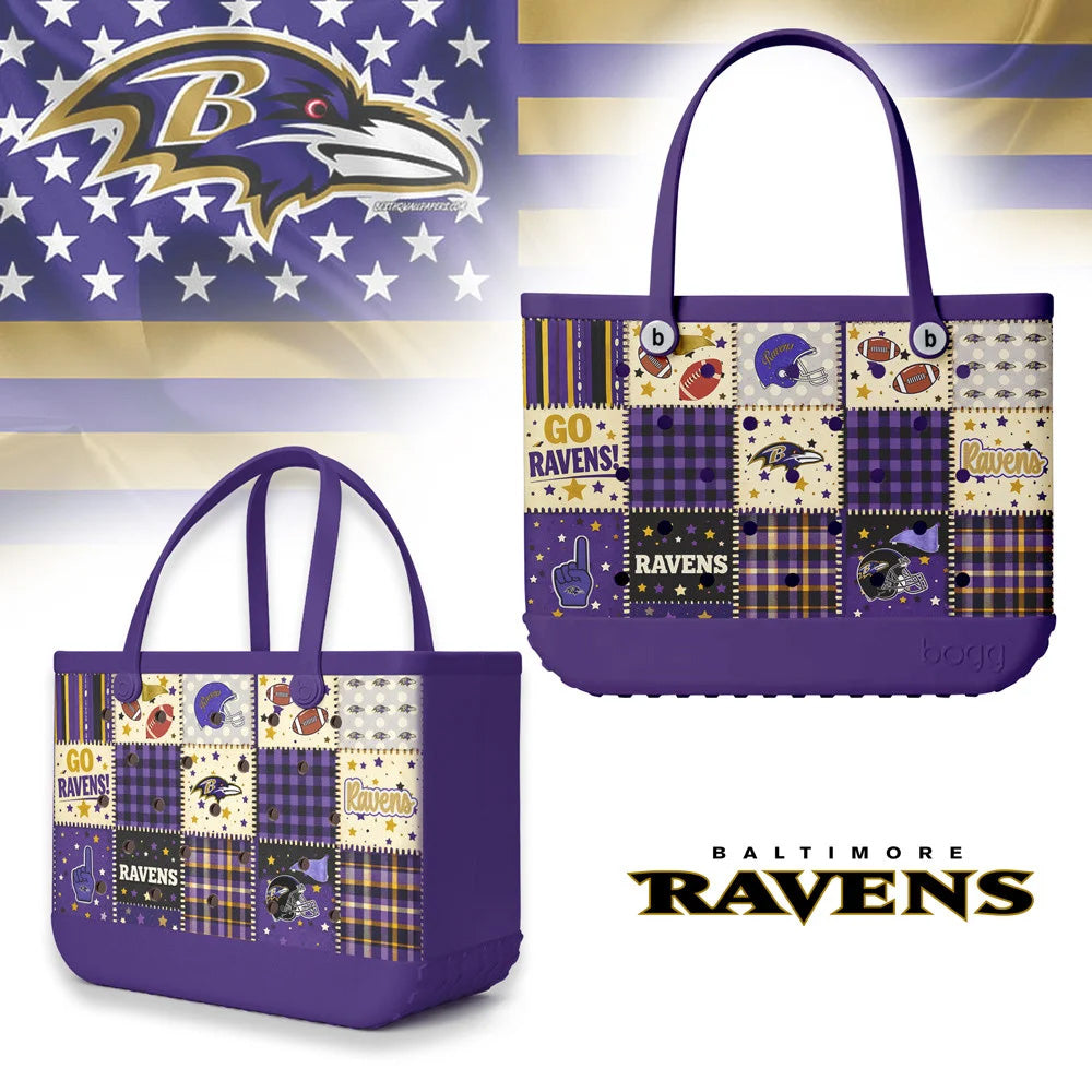 Premium NFL X BR Patchwork Design Beach Tote Bag NDT NTN