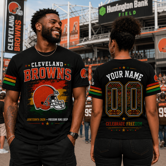 Premium NFL X CLE Juneteenth 2026 Shirt Personalized Gift For Fan NDT VHM 090626