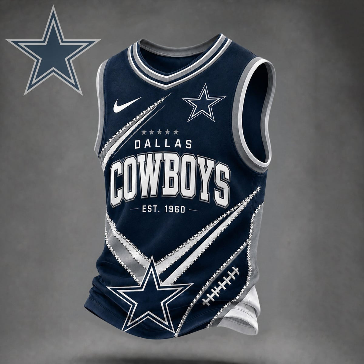Premium NFL X DAL Game Day V-neck Tank Top Shirt NDT NHM 030626