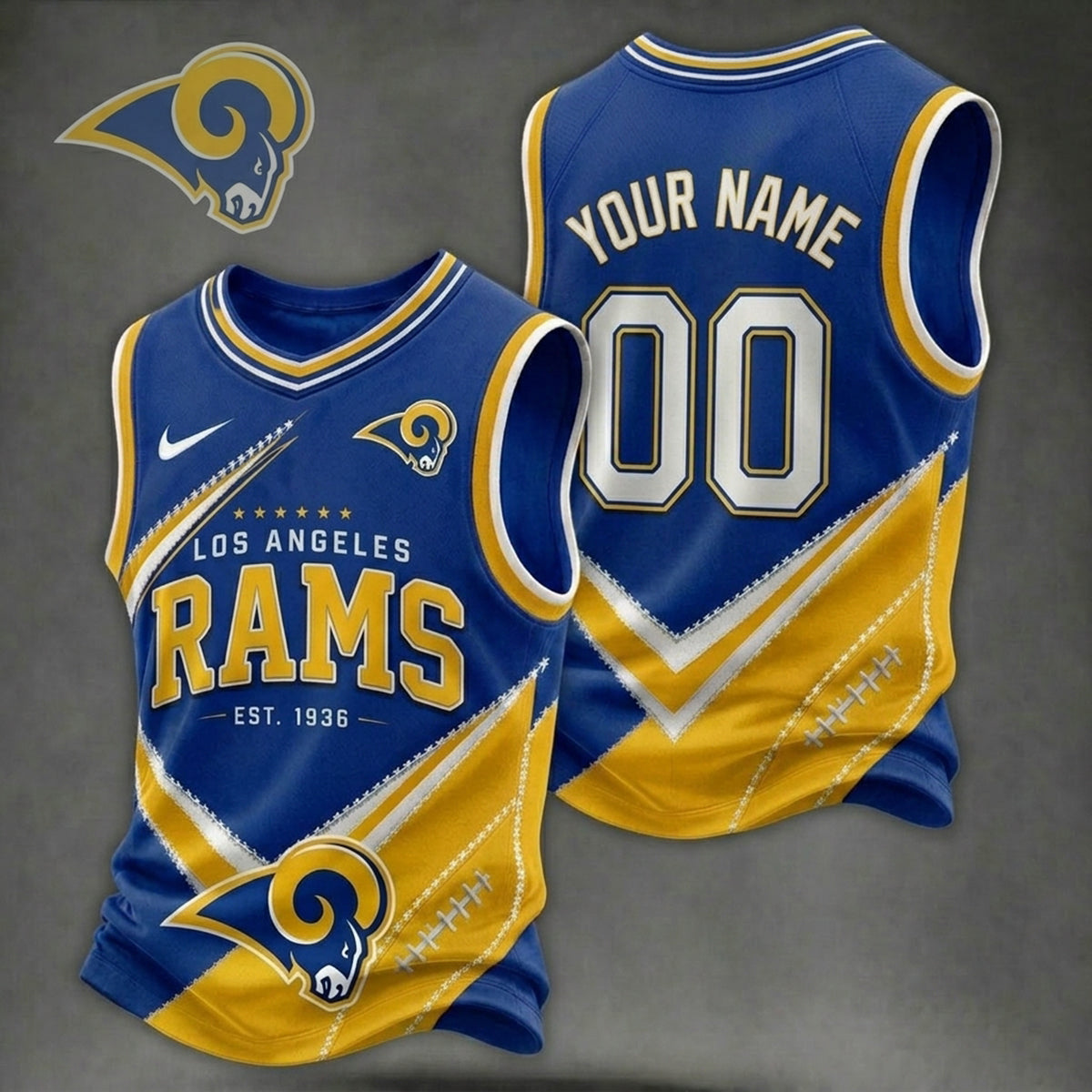 Premium NFL X LAR Game Day V-neck Tank Top Shirt V33 NDT NHM 080626
