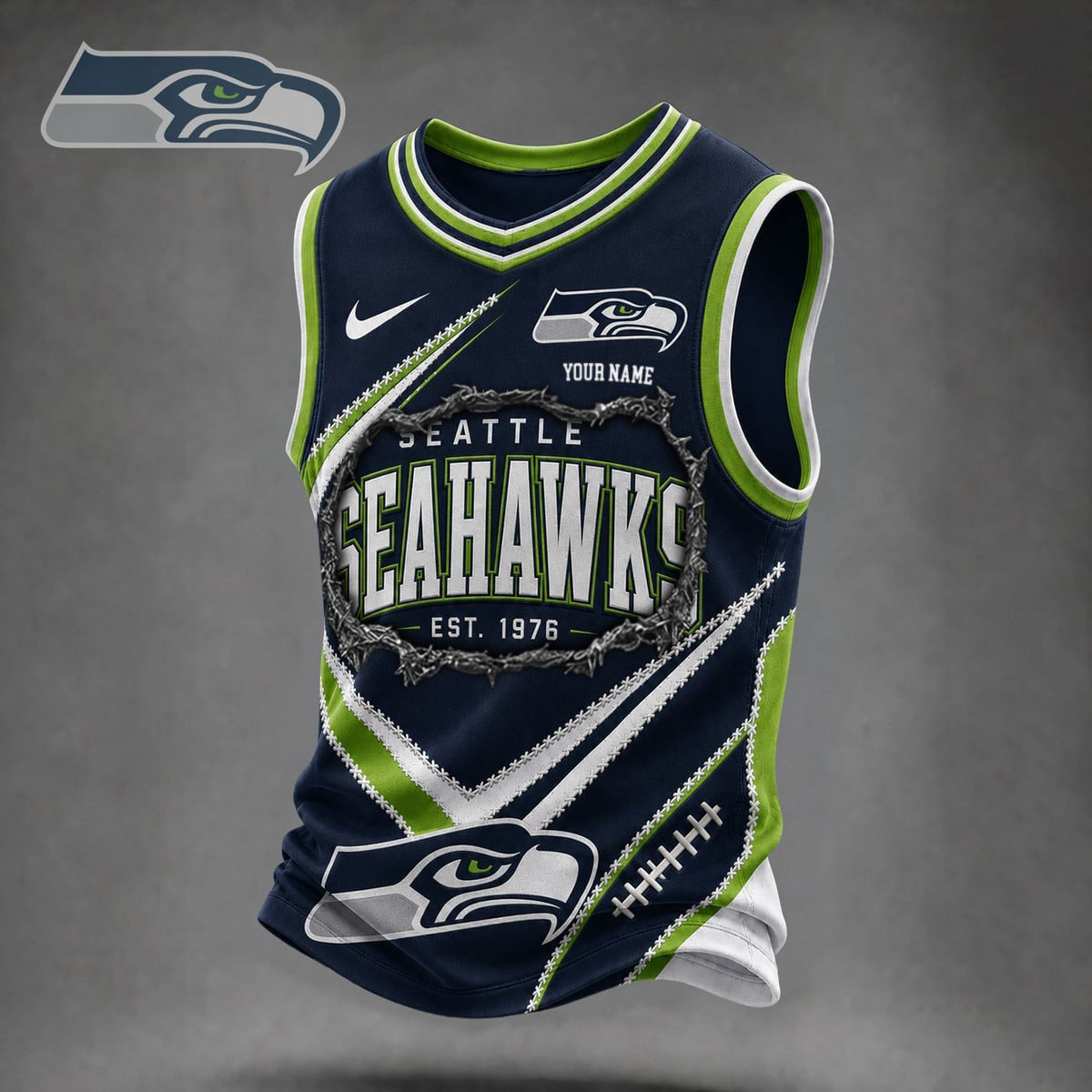 Premium NFL X SEA Game Day V-Neck Tank Top Shirt V3 NDT NHM 080626