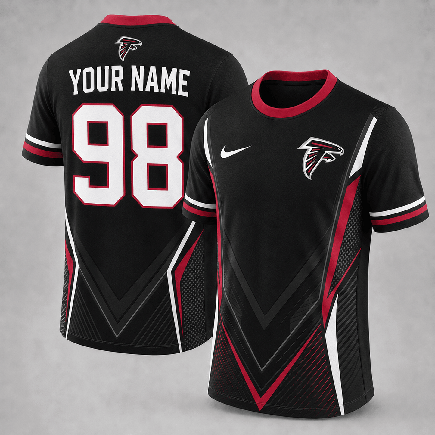 Premium NFL x ATL Custom Name Number Personalized Athletic T-Shirt 220626