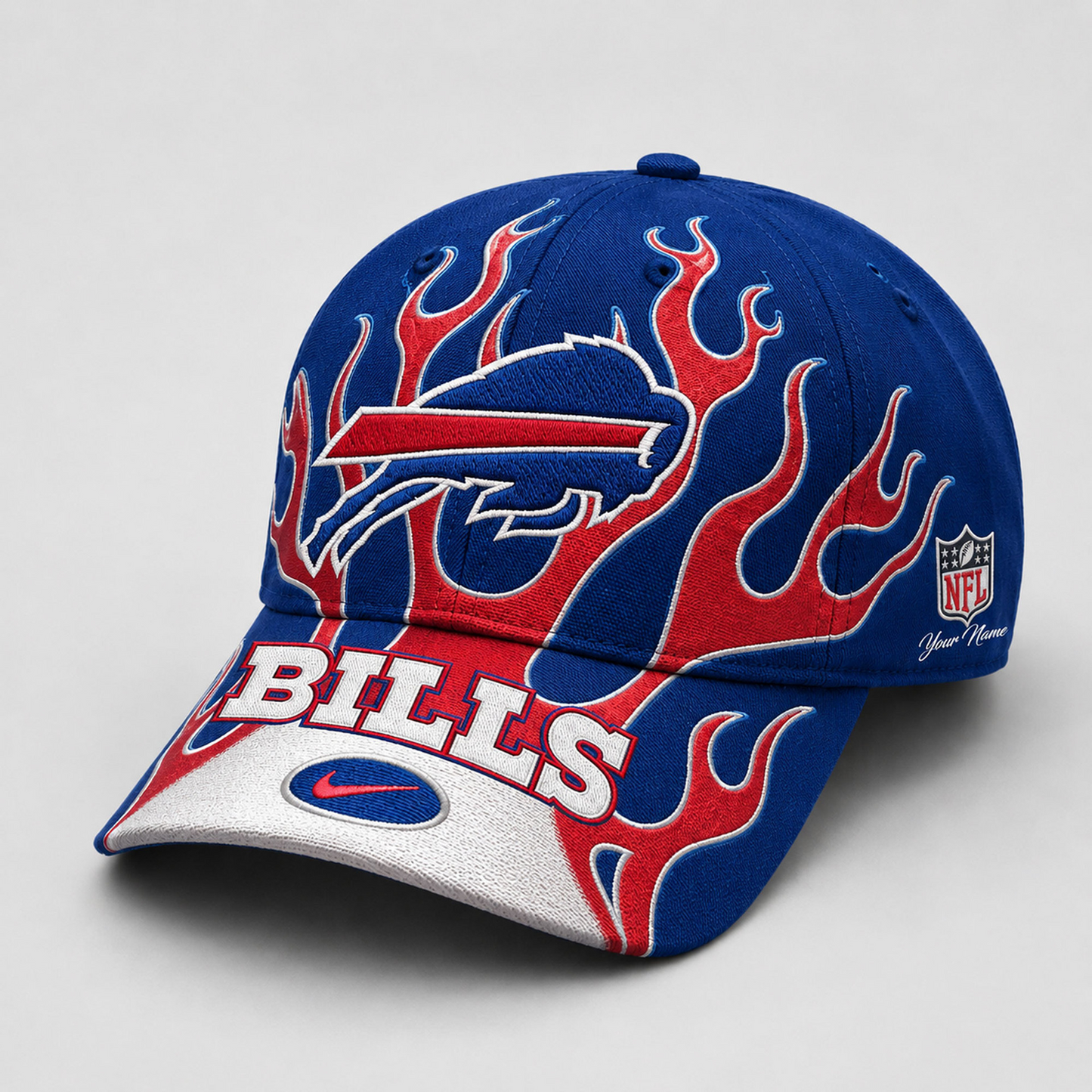 Premium NFL x BUF Game Day Flame Cap 260626