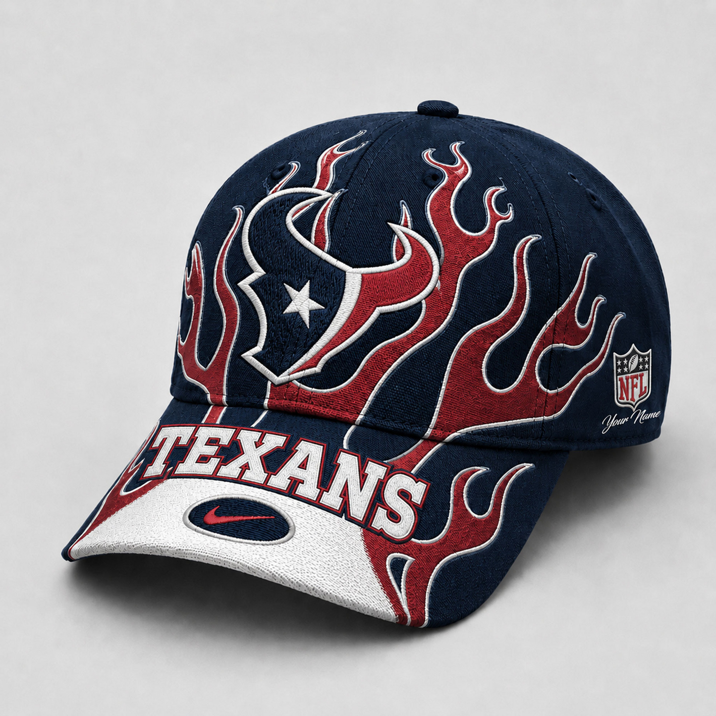 Premium NFL x HOU Game Day Flame Cap 260626