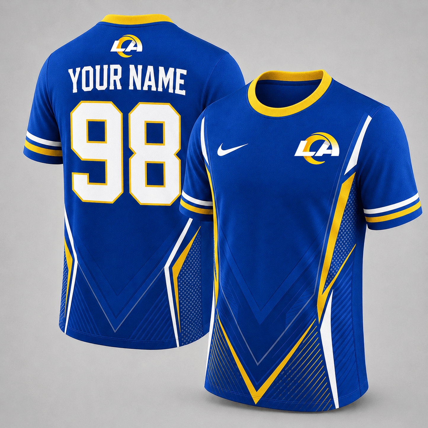 Premium NFL x LAR Custom Name Number Personalized Athletic T-Shirt 220626