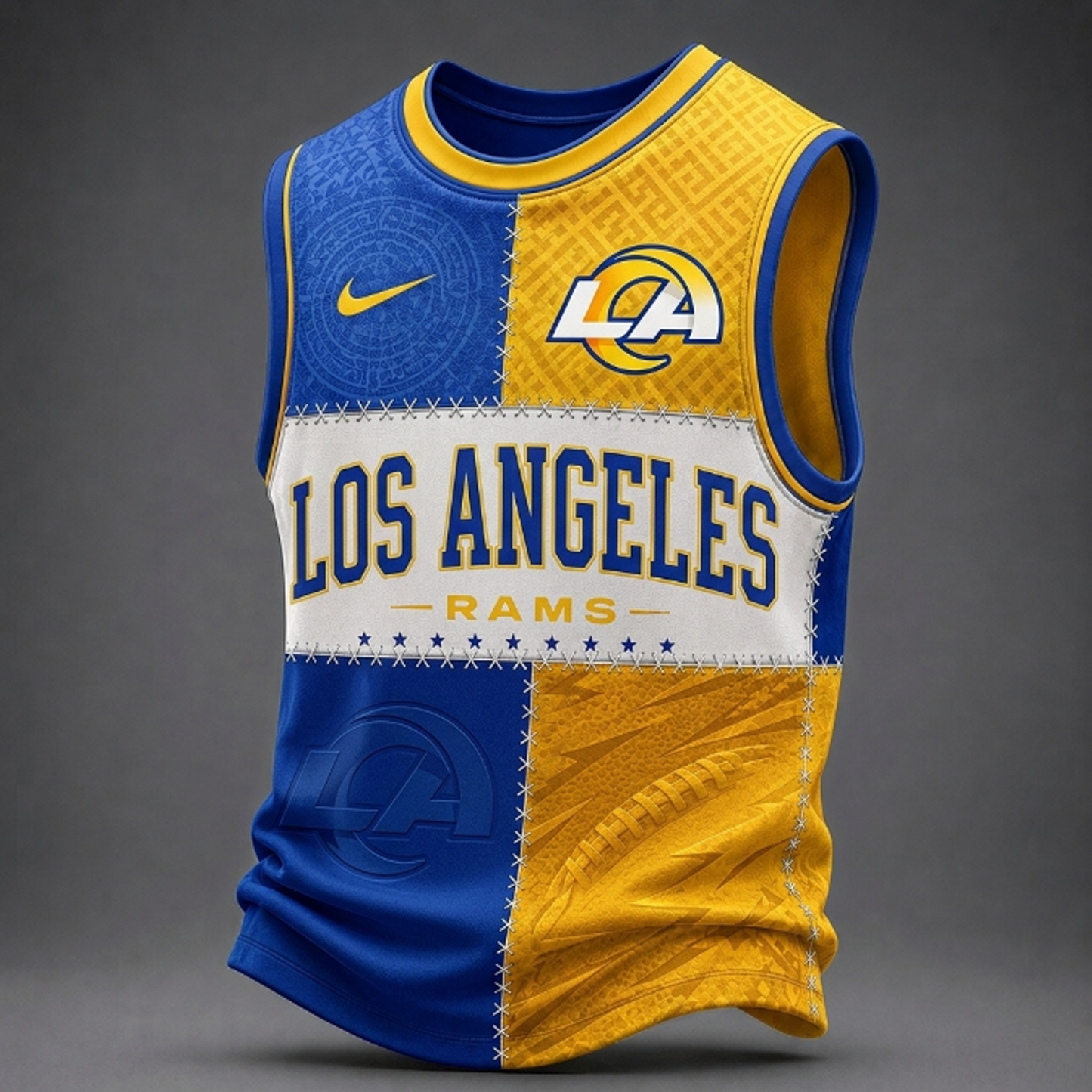 Premium NFL x LAR Team Inspired Tank Top Jersey 240626