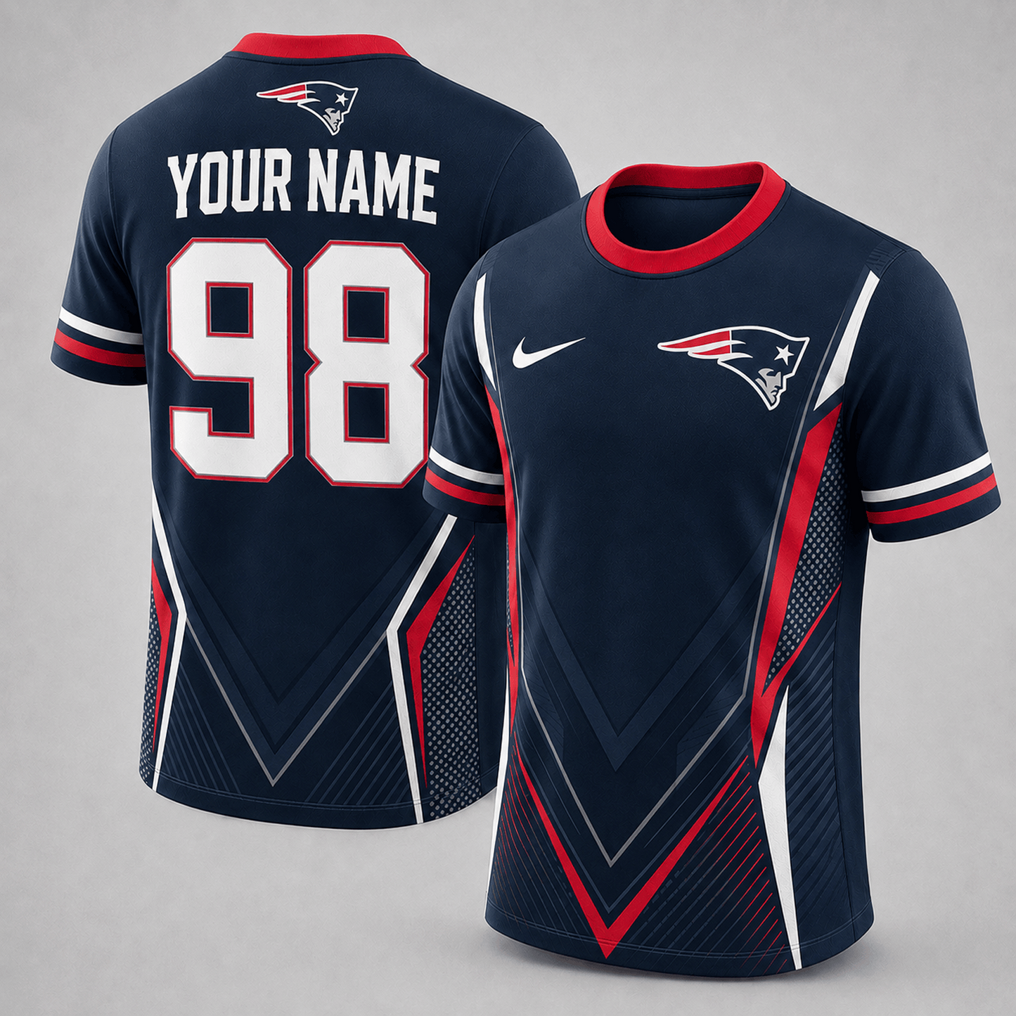 Premium NFL x NEP Custom Name Number Personalized Athletic T-Shirt 220626
