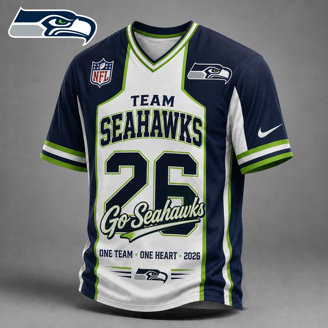 Premium NFL x SEA Team Pride V-Neck Shirt limited editions NDT LVH 010626
