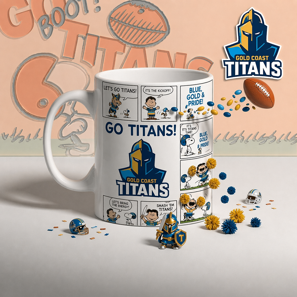 Premium NRL x GCT Peanuts Comic Mug NDT LVH 200426
