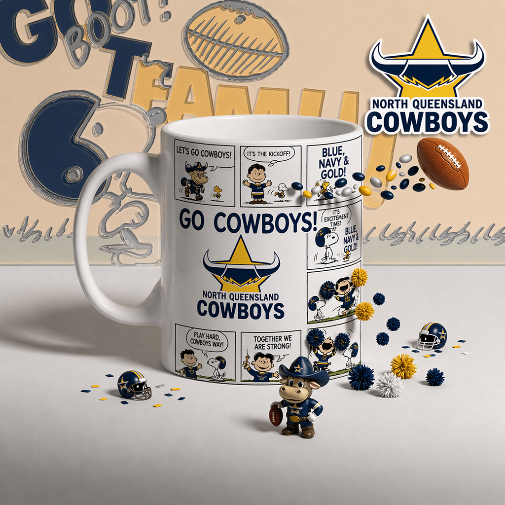 Premium NRL x NQC Peanuts Comic Mug NDT LVH 200426