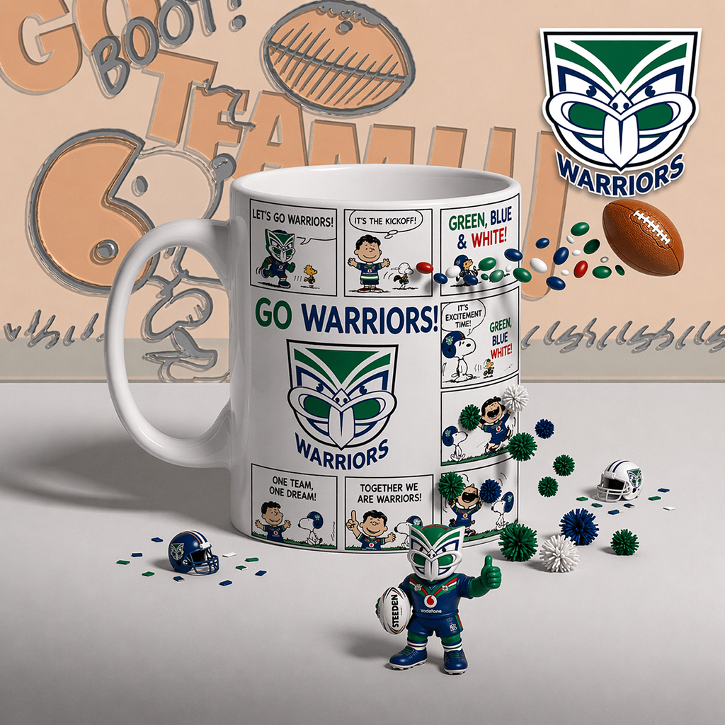 Premium NRL x WAR Peanuts Comic Mug NDT LVH 200426
