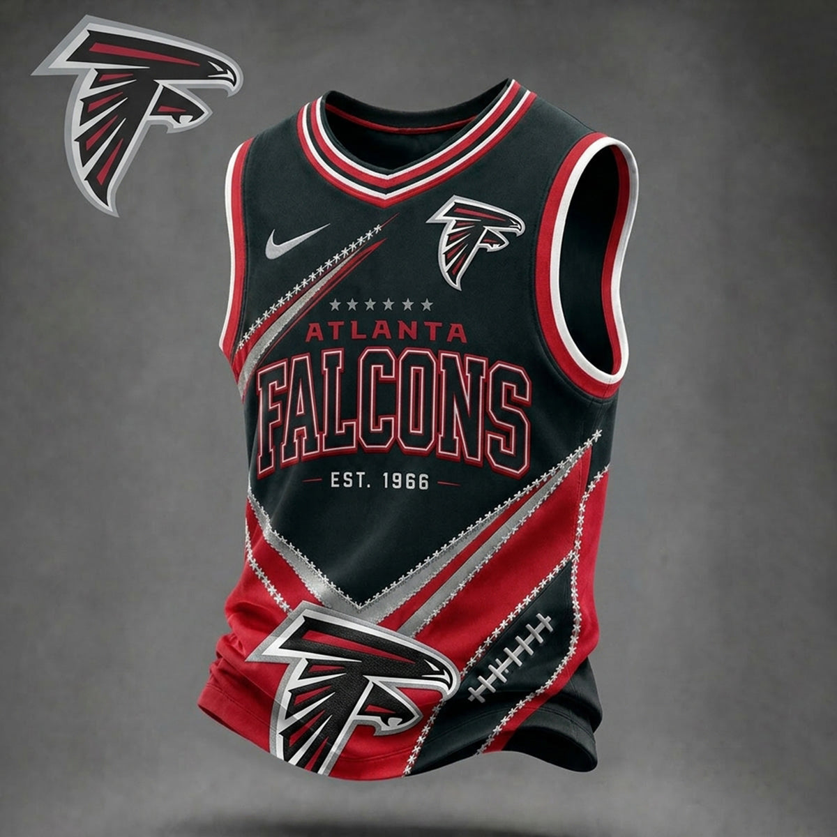 Premium NFL X ATL Game Day V-neck Tank Top Shirt NDT NHM 030626