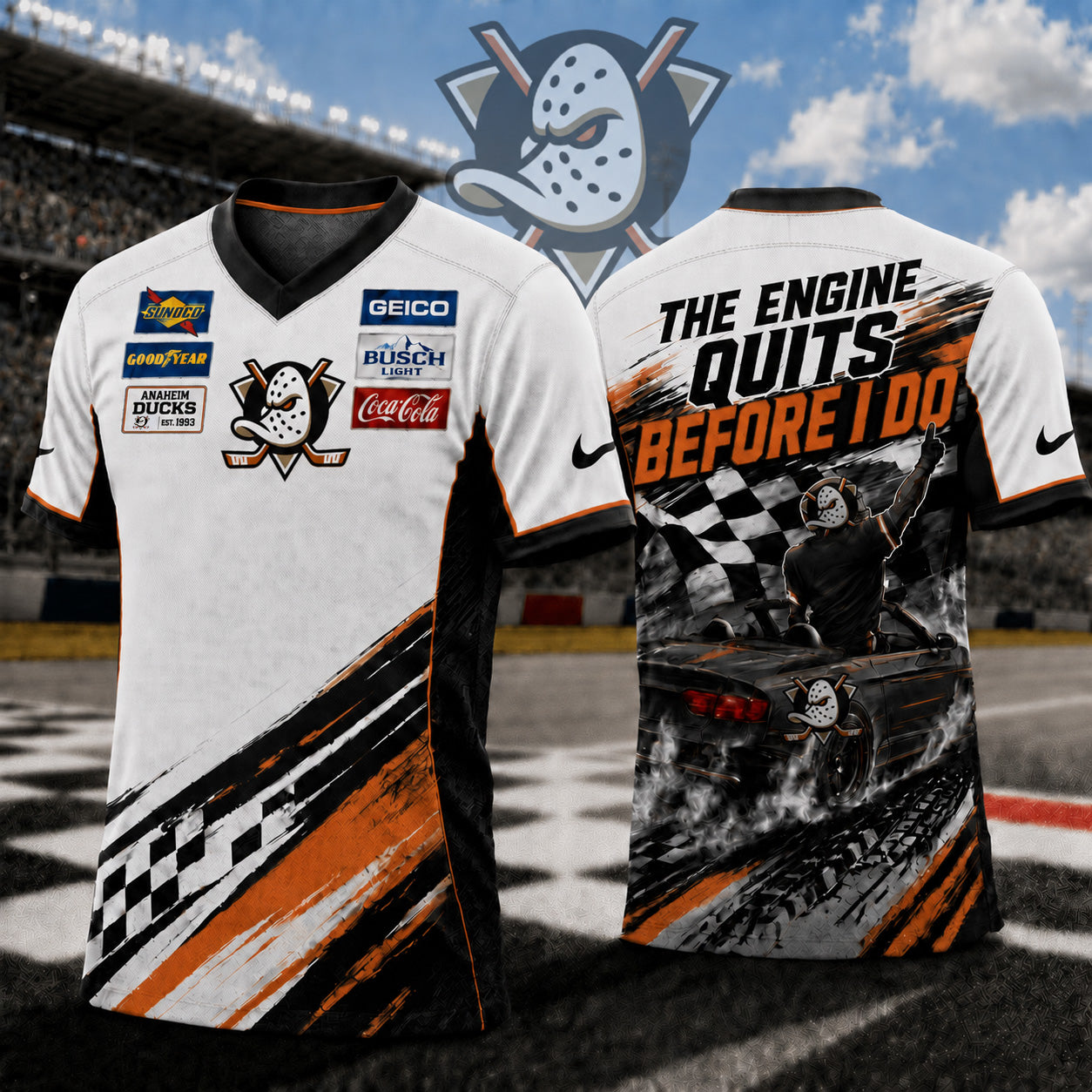 Premium NHL X AD Speedway NASCAR Fan Jersey Shirt NDT NTN 180526