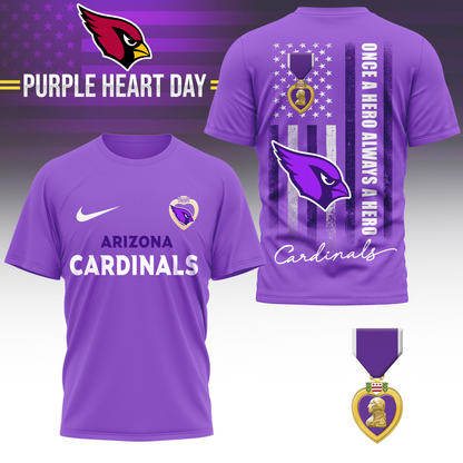 AC Premium National Purple Hear Day 3D Shirt  300626