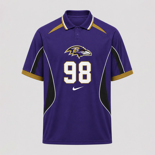 BAL Premium NFL Custom Number Sports Style Polo Shirt 2406