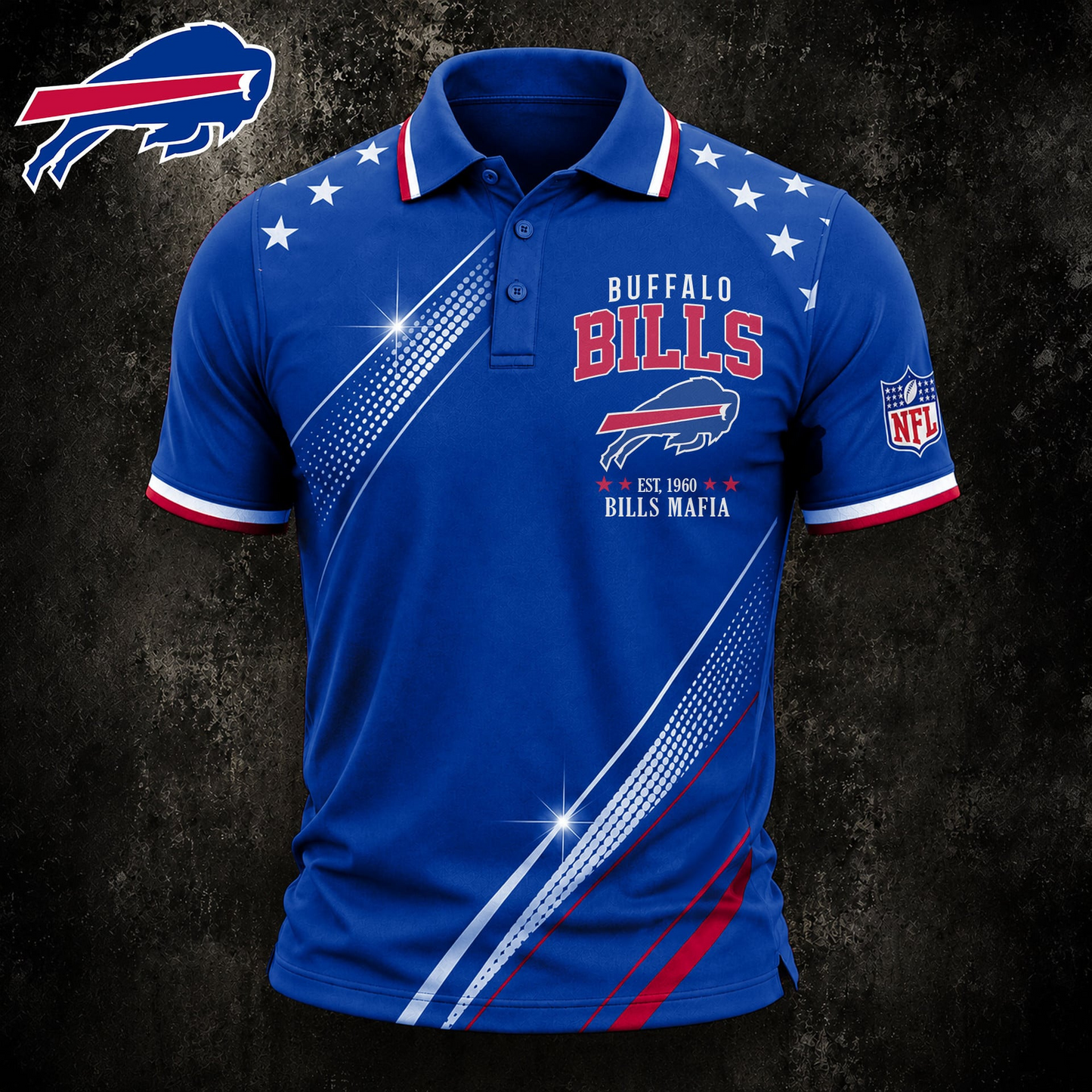 BUF Premium NFL All-Star Game Day Polo Shirt 2406