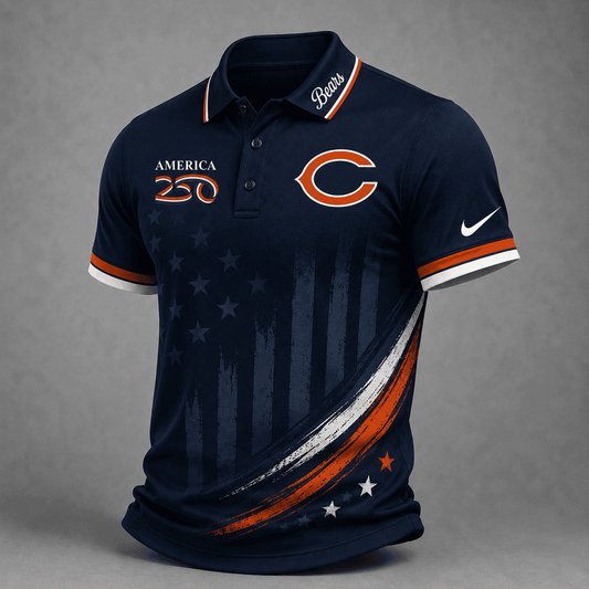 CHI Premium NFL America 250 Limited Edition Polo Shirt 2406