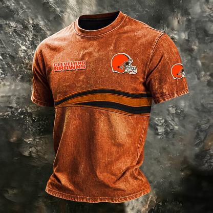CLE x NFL Washed Cotton Retro Men's T-shirt