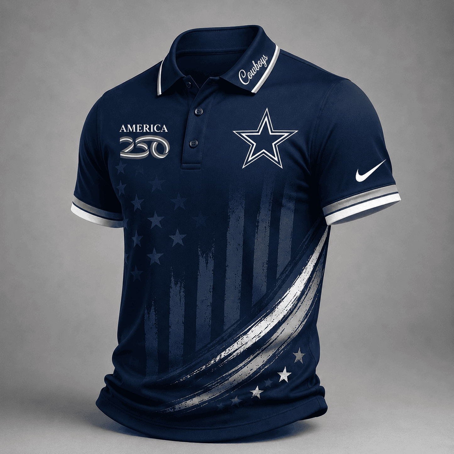 DAL Premium NFL America 250 Limited Edition Polo Shirt 2406