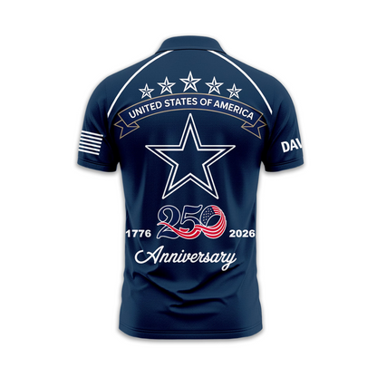 DC Premium NFL American Semiquincentennial Polo Shirt 010726