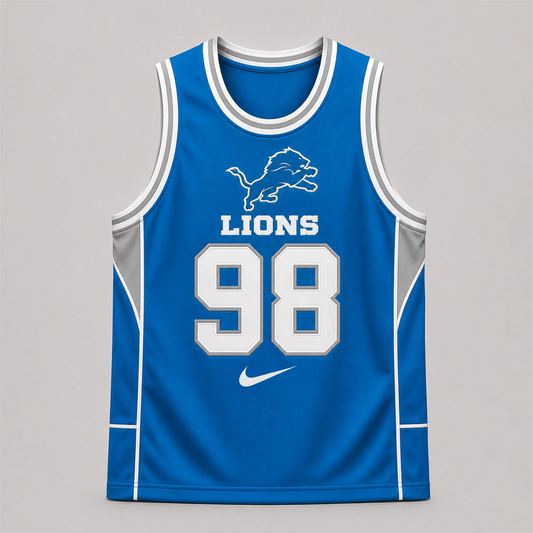 DET Premium NFL Custom Basketball Tank Top For Men And Women 2406