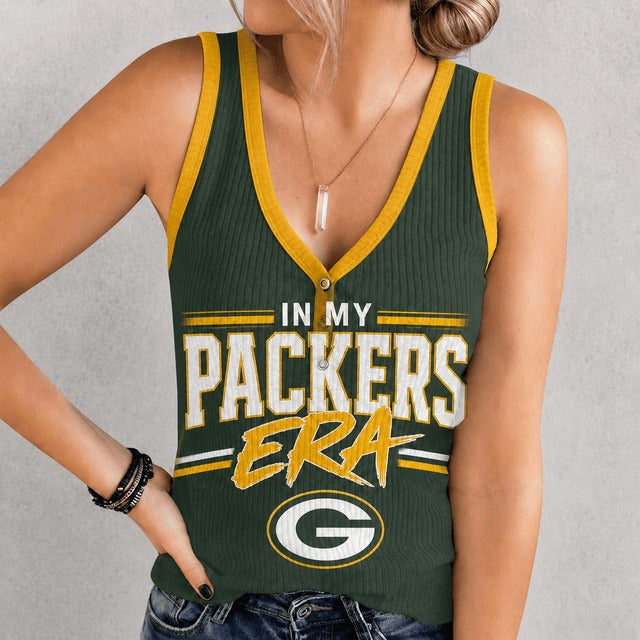 GBP x NFL Women V-Neck Ribbed Tank Top Premium Personalized Gift For Fan 250626