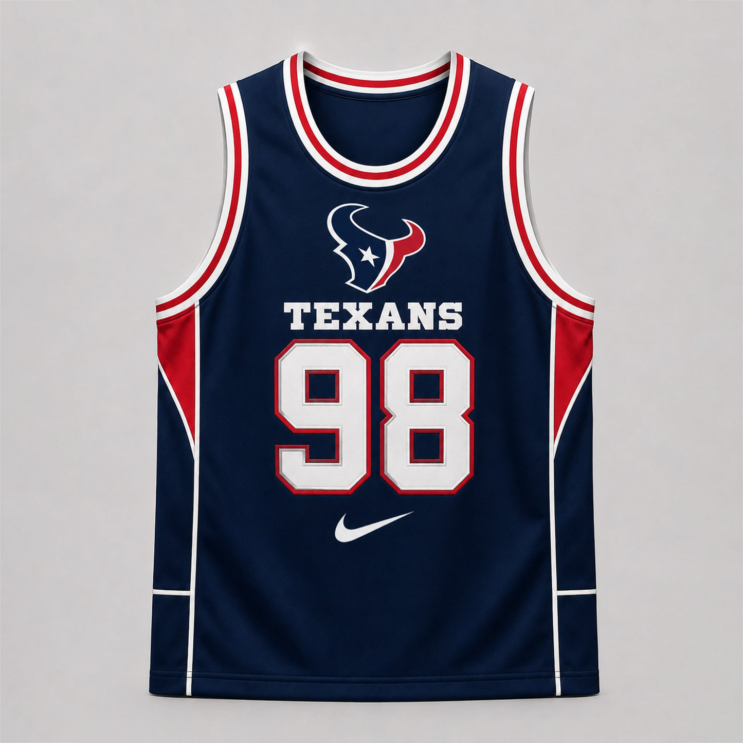 HOU Premium NFL Custom Basketball Tank Top For Men And Women 2406