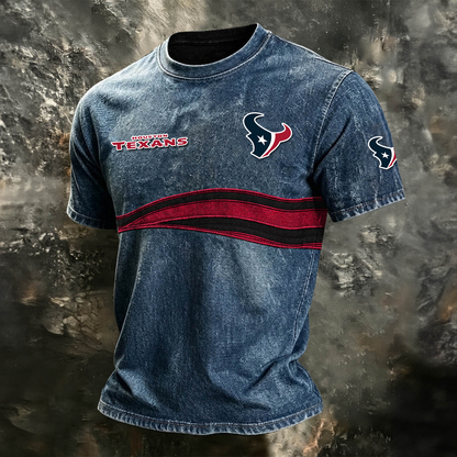 HOU x NFL Washed Cotton Retro Men's T-shirt