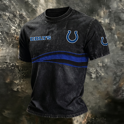 IND x NFL Washed Cotton Retro Men's T-shirt