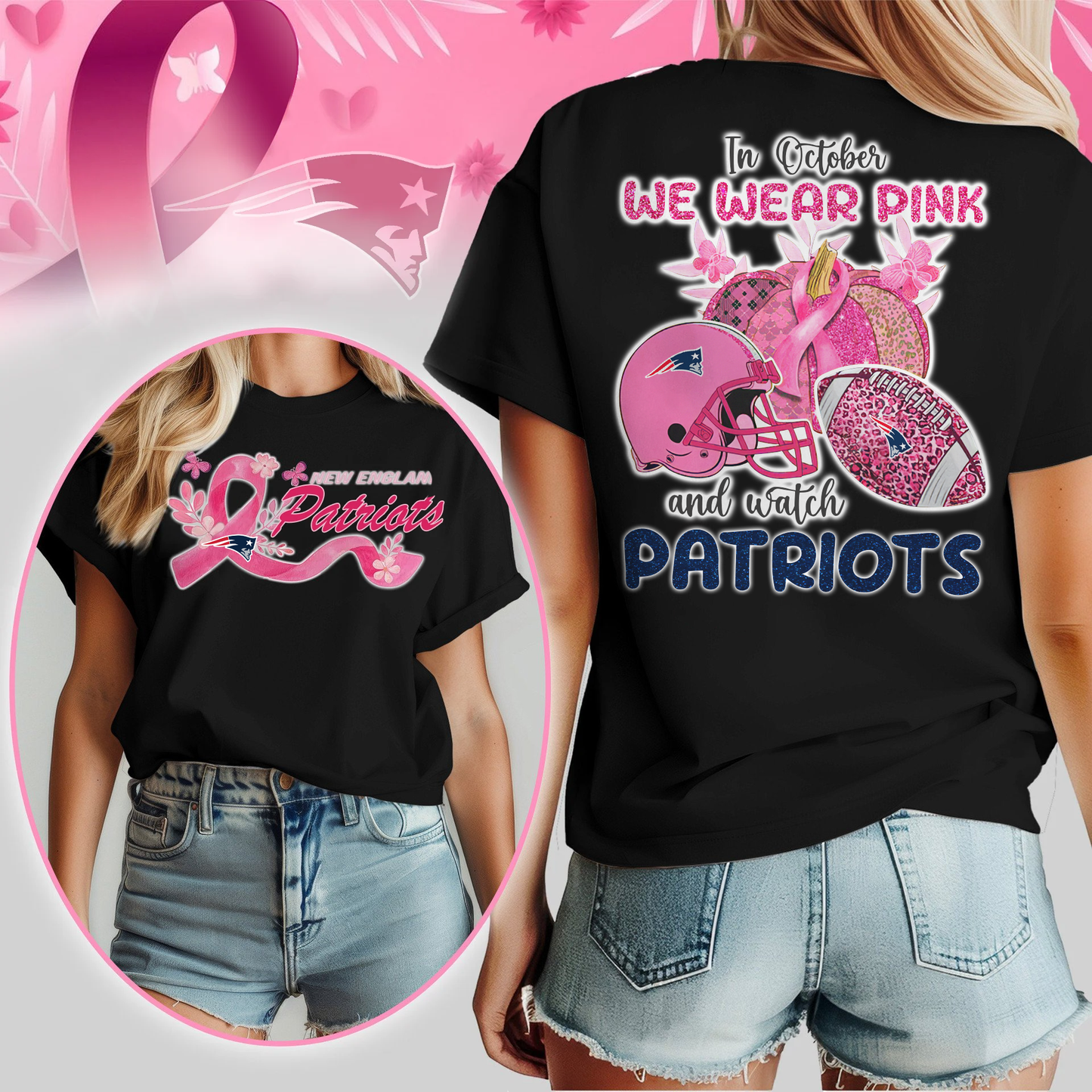 In October We Wear Pink And Watch NEP Shirt  300626