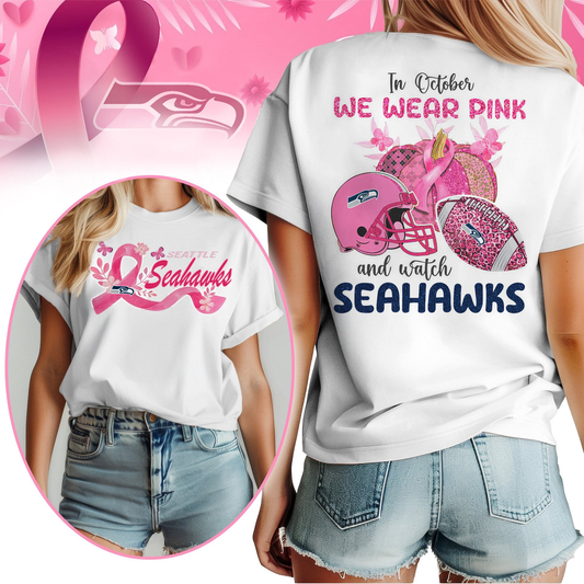 In October We Wear Pink And Watch SS Shirt  300626