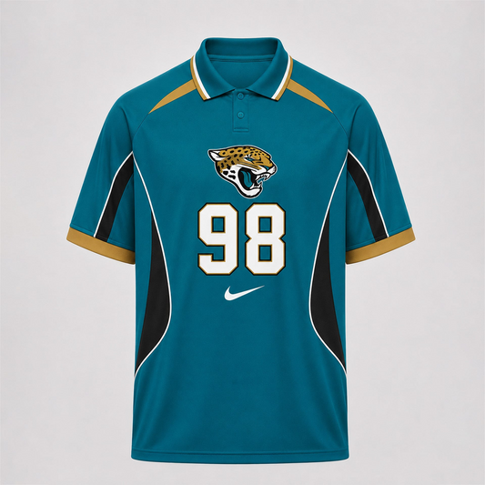 JAC Premium NFL Custom Number Sports Style Polo Shirt 2406