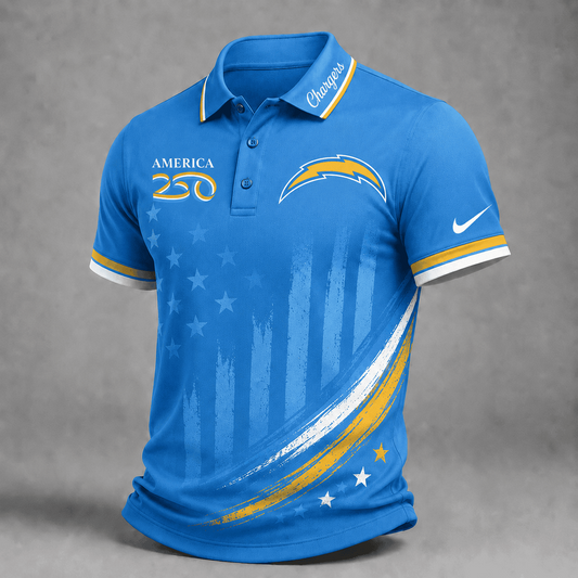 LAC Premium NFL America 250 Limited Edition Polo Shirt 2406
