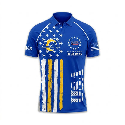 LAR Premium NFL American Semiquincentennial Polo Shirt 010726