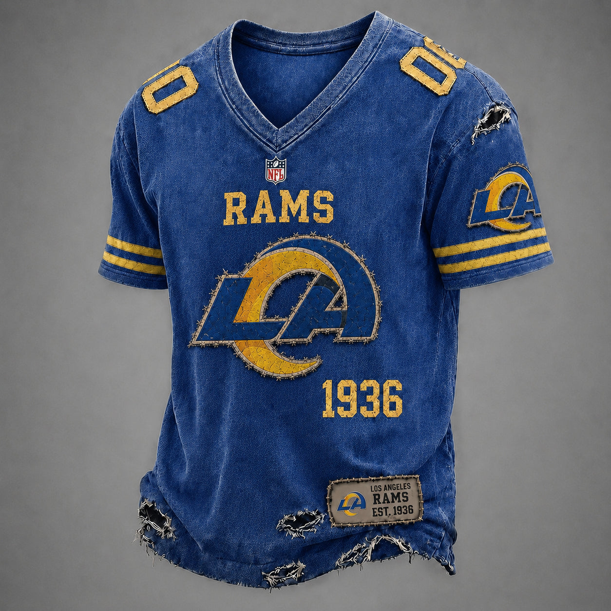 LAR x NFL Premium V-neck Shirt 230626
