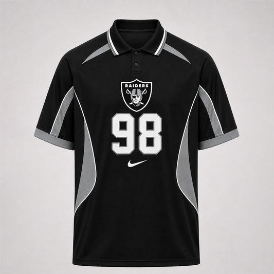 LV Premium NFL Custom Number Sports Style Polo Shirt 2406