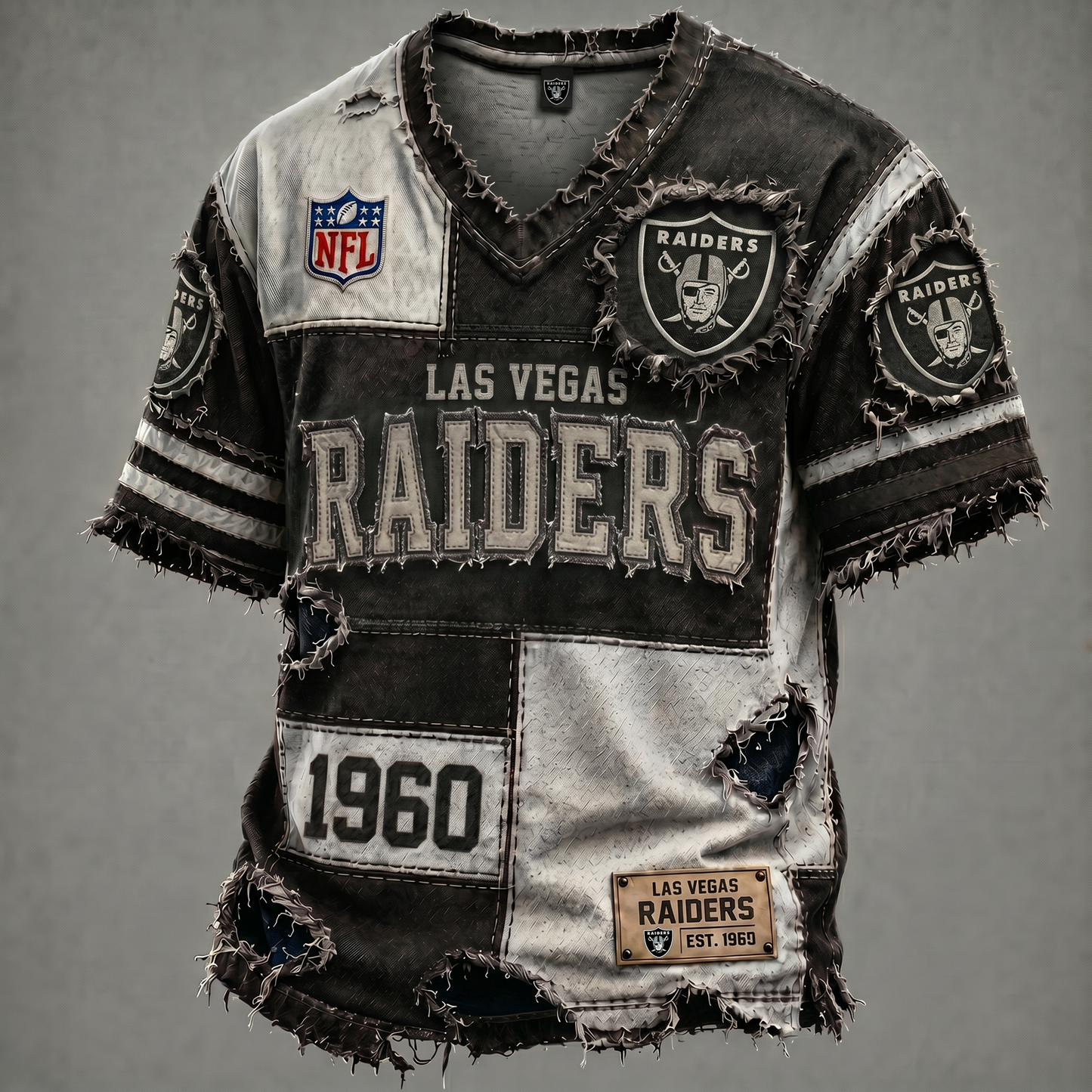 LV X NFL Premium V-Neck T-shirt Gift For Fans 0106