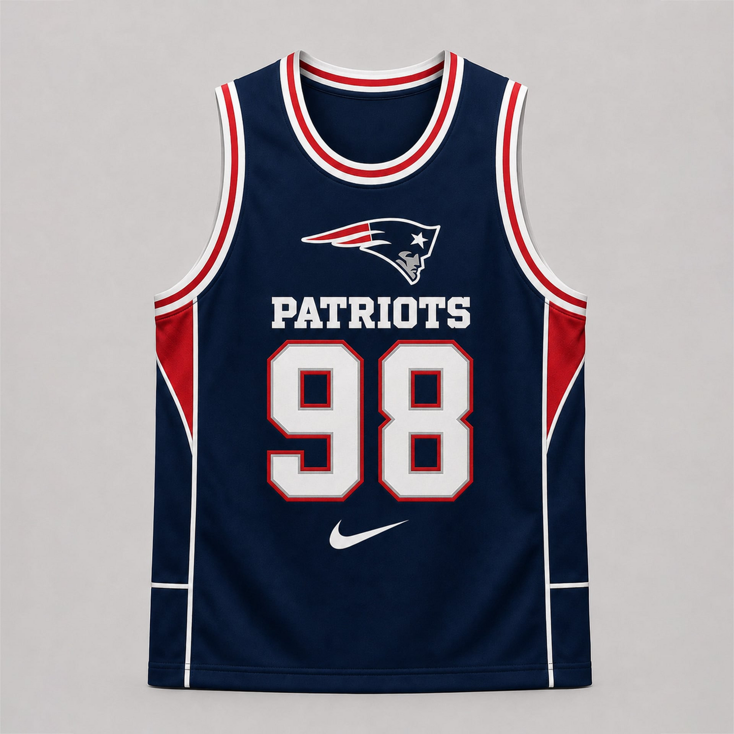 NE Premium NFL Custom Basketball Tank Top For Men And Women 2406