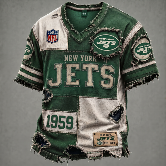 NYJ X NFL Premium V-Neck T-shirt Gift For Fans 0106