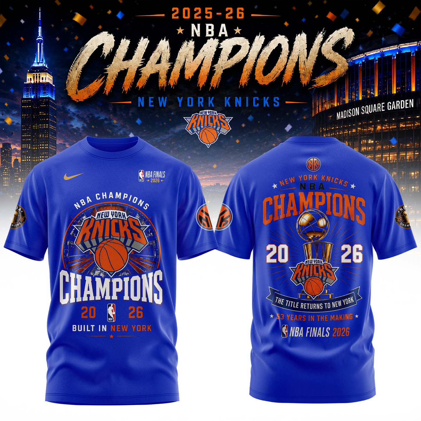 NYK x NBA 25-26 Champions 3D Aparael V7 140626