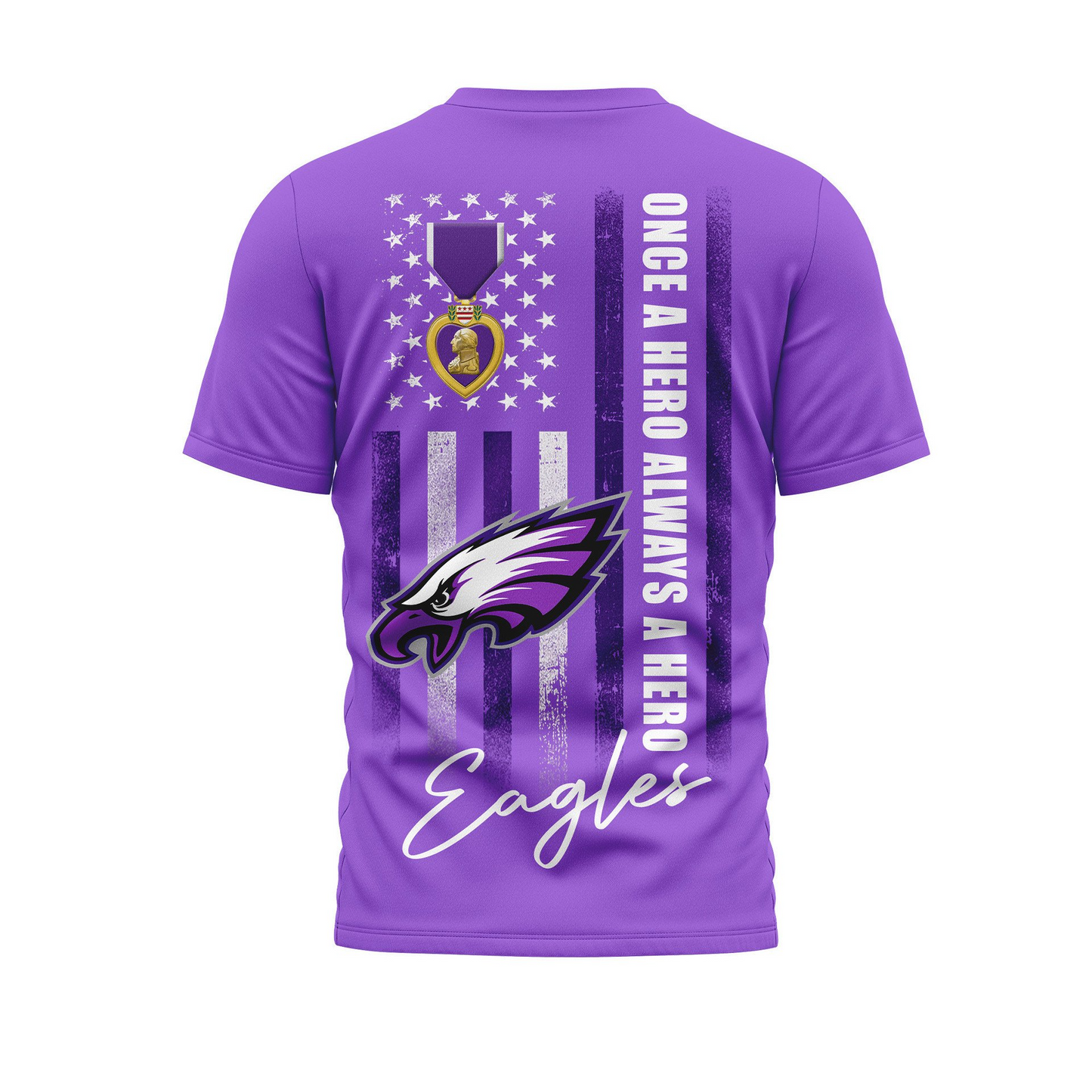 PE Premium National Purple Hear Day 3D Shirt  300626