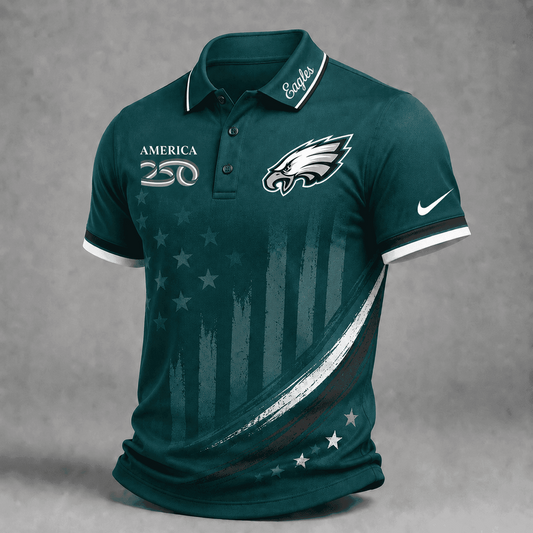 PHI Premium NFL America 250 Limited Edition Polo Shirt 2406