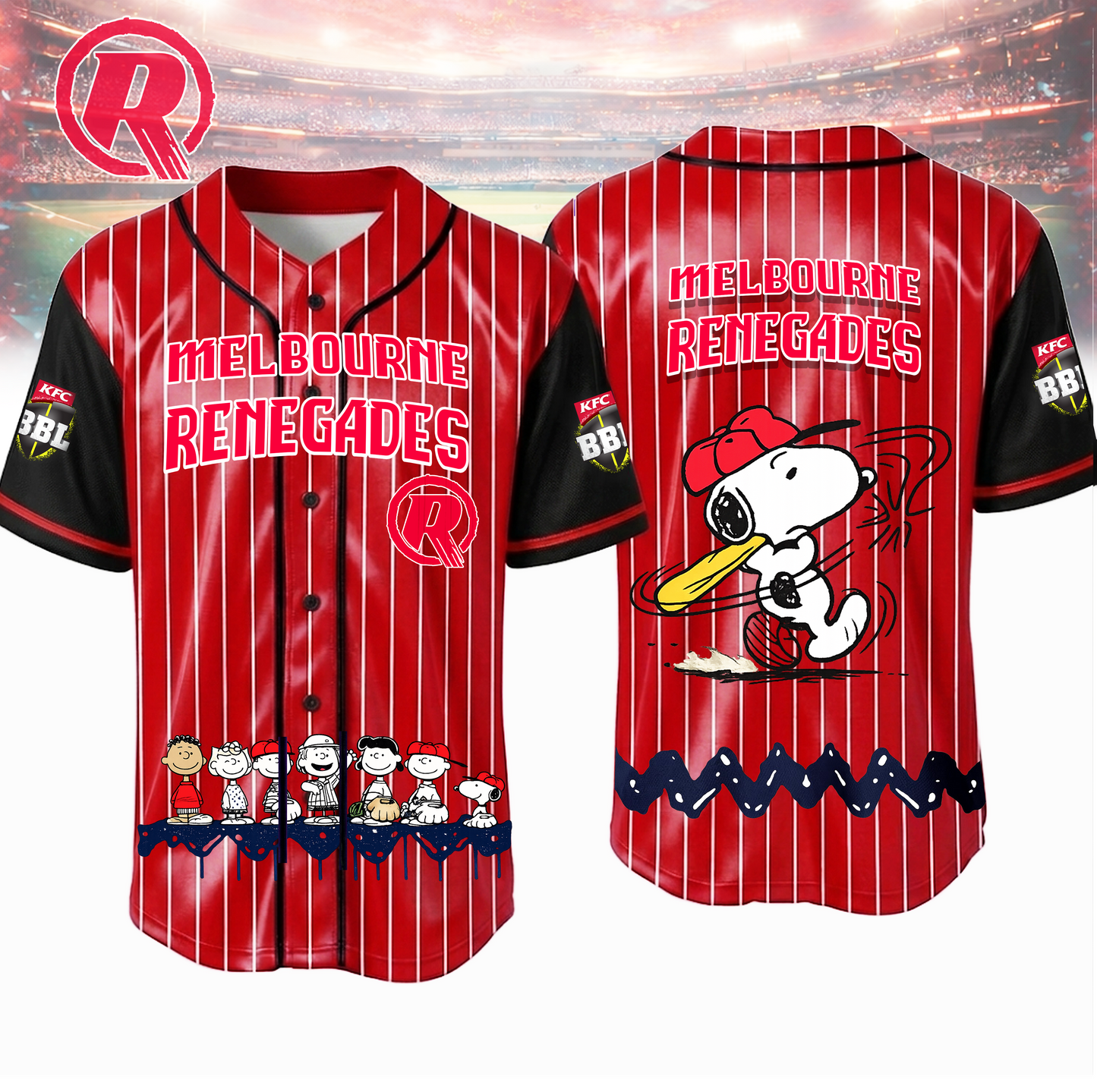 PREMIUM BBL X MR  SNOPPY  Baseball Shirt LIMITED EDITONS NDT VHM 020426