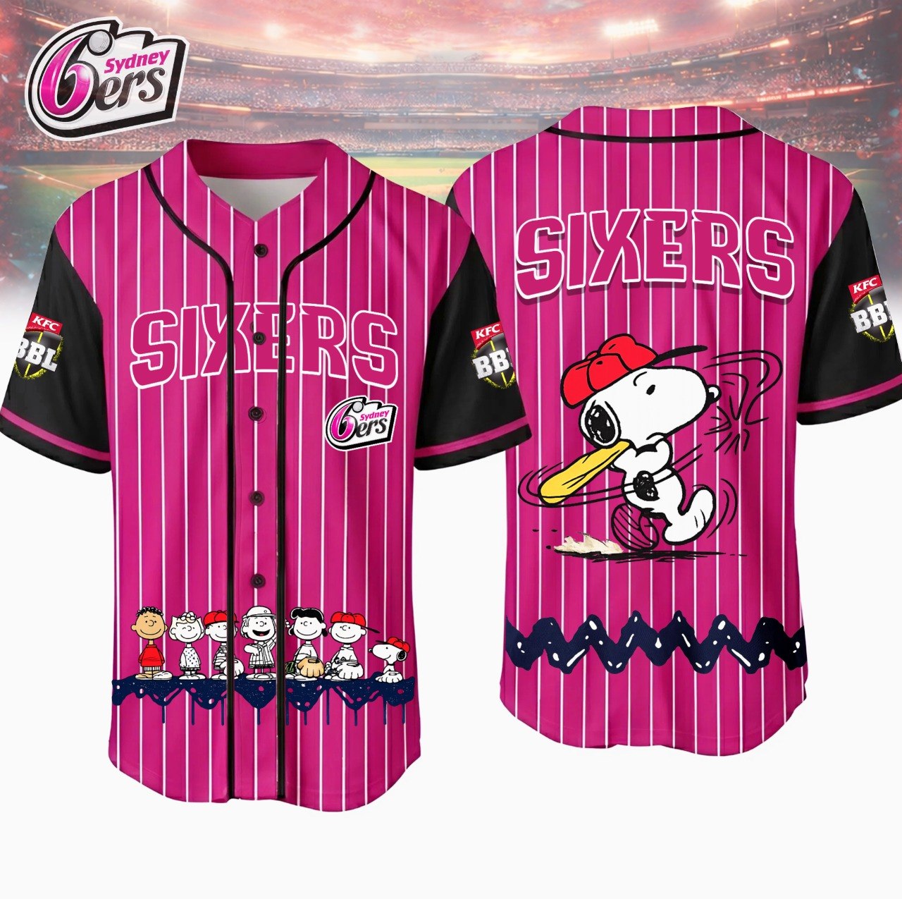 PREMIUM BBL X SS SNOPPY  Baseball Shirt LIMITED EDITONS NDT VHM 020426