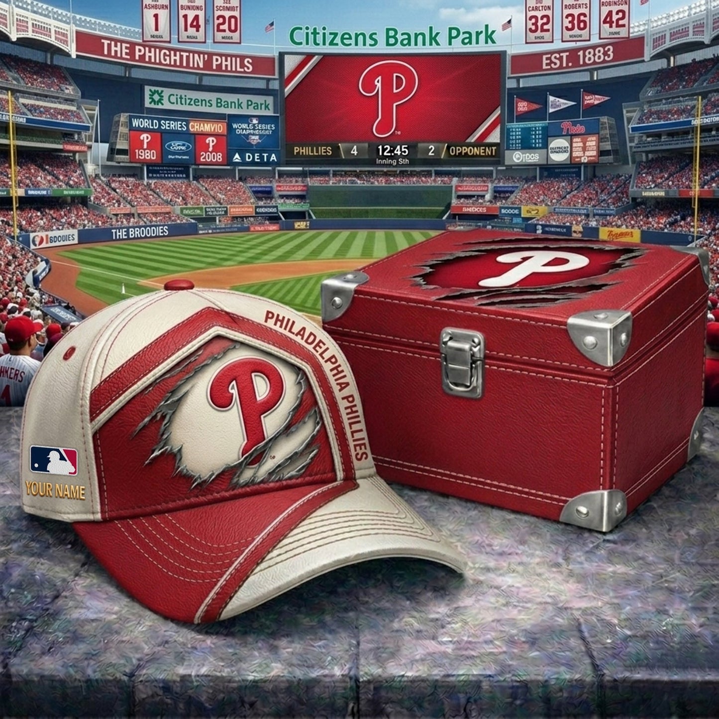PREMIUM MLB X PHI CRACK CUSTOM NAME HAT NDT NHM 260526