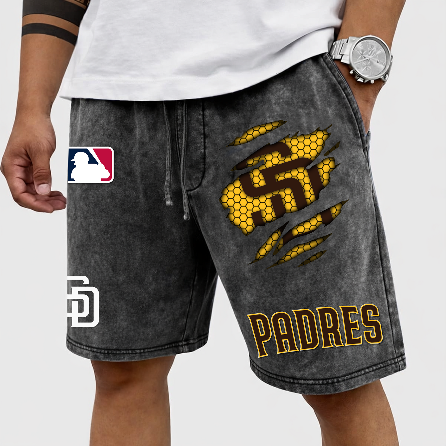 PREMIUM MLB X SDP WASH SHORT FOR SUMMERS HOLIDAY NDT VHM 080426
